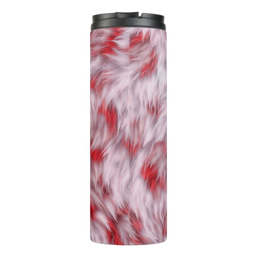 エレガント抽象芸術ふわふわしたファーパターン | タンブラー (裏面)