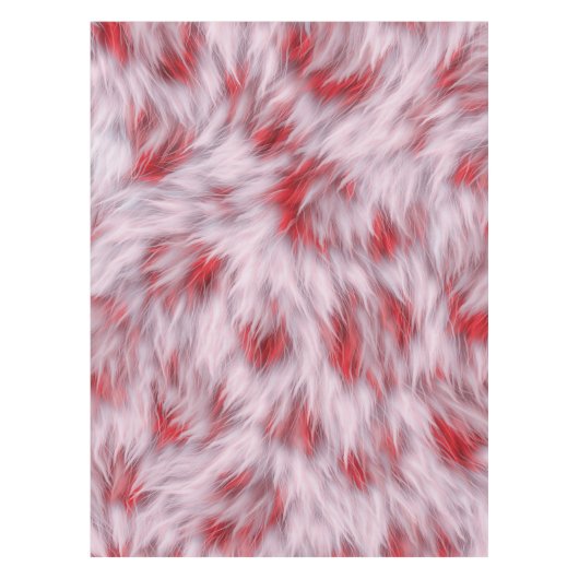 エレガント抽象芸術ふわふわしたファーパターン | テーブルクロス (正面)