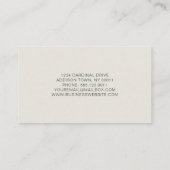 エレガント抽象芸術アイボリー金ゴールド瑪瑙 名刺 (裏面)