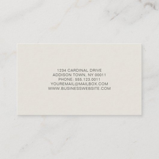 エレガント抽象芸術アイボリー金ゴールド瑪瑙 名刺 (裏面)