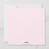 エレガント抽象芸術アモダンートイースターエッグピンクウェンジ シーズンカード (裏面)