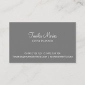 エレガント抽象芸術アートと金ゴールド詳細 名刺 (裏面)