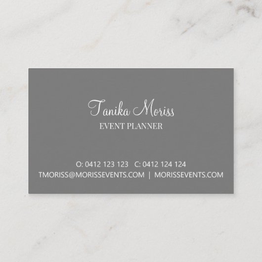 エレガント抽象芸術アートと金ゴールド詳細 名刺 (裏面)