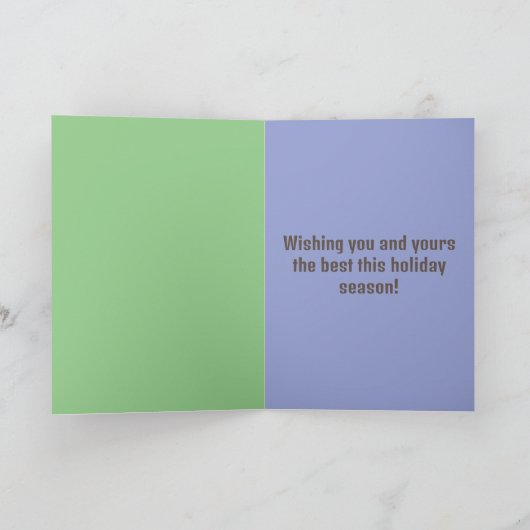 エレガント抽象芸術カラフル卵コラージイースターカード カード (内部)