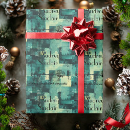 エレガント抽象芸術グパーソナライズされたリーラップ紙 ラッピングペーパー