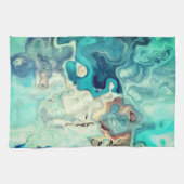 エレガント抽象芸術グラデーション キッチンタオル (横)