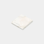 エレガント抽象芸術グリッターアイボリー金ゴールド水彩 ポストイット (アングル)