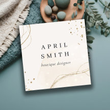 エレガント抽象芸術グリッターアイボリー金ゴールドQRコード