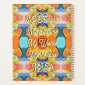 エレガント抽象芸術スタイリッシュアールデコインペリアルマーブル プランナー手帳 (裏面)