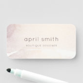 エレガント抽象芸術バラ金ゴールド紫色の水色 名札 (インサイチュ)