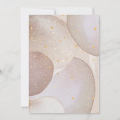 エレガント抽象芸術バ結婚ブル 招待状 (裏面)