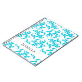 エレガント抽象芸術パターン名前をカスタムする組成N ノートブック (左側)