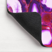 エレガント抽象芸術ピンク色の花模様 マウスパッド (コーナー)