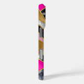 エレガント抽象芸術ピンク黒 Case-Mate iPhoneケース (裏面 / 右)