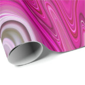 エレガント抽象芸術ピンモダンク液体大理石アートワーク ラッピングペーパー (ロールコーナー)