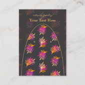 エレガント抽象芸術ファカスタムンダジュエリー表示カード 名刺 (正面)