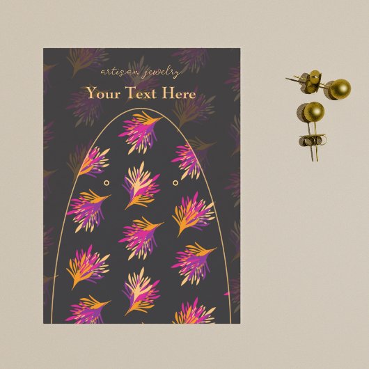 エレガント抽象芸術ファカスタムンダジュエリー表示カード 名刺