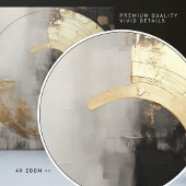 エレガント抽象芸術フェイク金ゴールドとモノクロ油 タイル