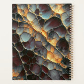 エレガント抽象芸術モザイクはっきりしたブロンズ銘板 プランナー手帳 (裏面)