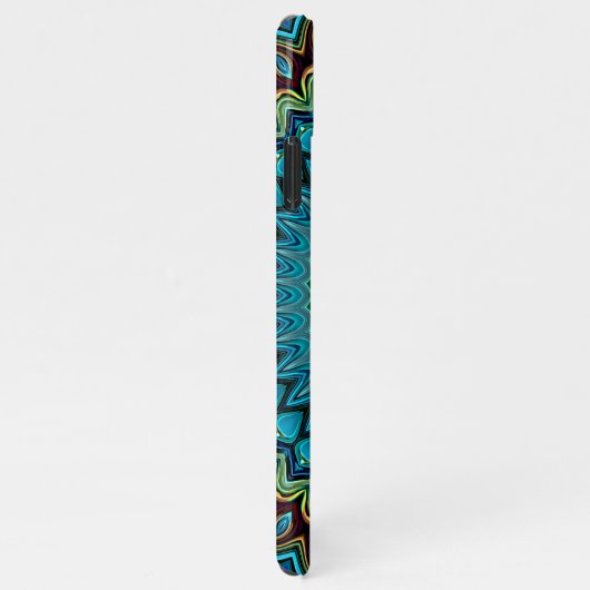 エレガント抽象芸術モダンボヘミアンマンダラアート iPhoneケース (右側)