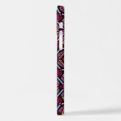 エレガント抽象芸術モダンボヘミアンマンダラアート iPhoneケース (左側面)