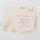 エレガント抽象芸術モダン結婚式の日付の保存 セーブザデート (正面/裏面)