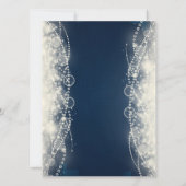 エレガント抽象芸術レースとパールカクテルパーティー 招待状 (裏面)