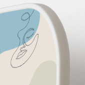 エレガント抽象芸術女性ラインアートピックボールパドル ピックルボールラケット (左詳細)