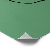 エレガント抽象芸術幾何学中世紀ミニマリスト ポスター (角)