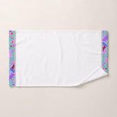 エレガント抽象芸術幾何学後円白 バスタオルセット (ハンドタオル)