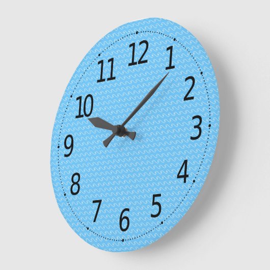 エレガント抽象芸術日本のスタイル波パターン | ラージ壁時計 (傾斜)