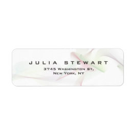 エレガント抽象芸術曲線プロフェッショナルモダン ラベル