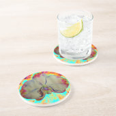 エレガント抽象芸術水の色のラン絵を描ド コースター (側面)