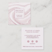 エレガント抽象芸術水彩大理石 |名刺 スクエア名刺 (正面/裏面)