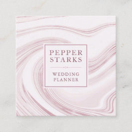 エレガント抽象芸術水彩大理石 |名刺 スクエア名刺