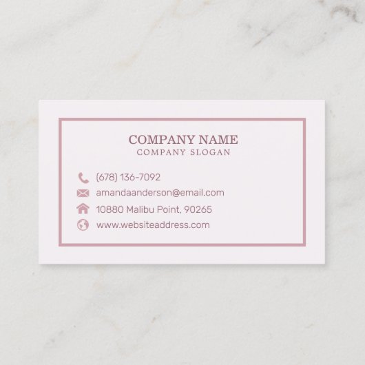 エレガント抽象芸術水彩大理石 |名刺 名刺 (裏面)