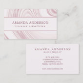 エレガント抽象芸術水彩大理石 |名刺 名刺 (正面/裏面)