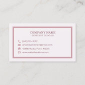 エレガント抽象芸術水彩大理石 |名刺 名刺 (裏面)