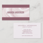 エレガント抽象芸術水彩大理石 |名刺 名刺 (正面/裏面)