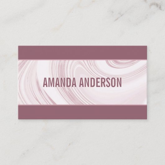エレガント抽象芸術水彩大理石 |名刺 名刺 (正面)