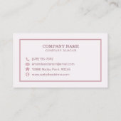 エレガント抽象芸術水彩大理石 |名刺 名刺 (裏面)