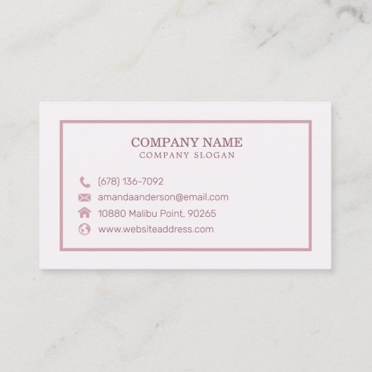 エレガント抽象芸術水彩大理石 |名刺 名刺 (裏面)