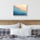 エレガント抽象芸術水彩居室 キャンバスプリント (インサイチュ (寝室))