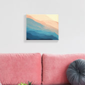 エレガント抽象芸術水彩居室 キャンバスプリント (インサイチュ (リビング))