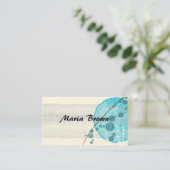 エレガント抽象芸術水彩画デザインカスタム 名刺 (スタンド正面)