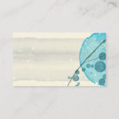 エレガント抽象芸術水彩画デザインカスタム 名刺 (裏面)