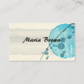エレガント抽象芸術水彩画デザインカスタム 名刺 (正面)