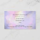 エレガント抽象芸術水彩絵画作家 名刺 (裏面)