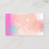 エレガント抽象芸術水絵を描色デザイン 名刺 (裏面)