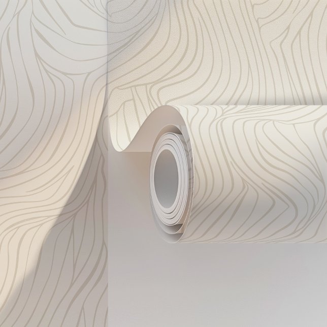 エレガント抽象芸術波壁紙ピール&スティック 壁紙 (クリエイターアップロード済み)